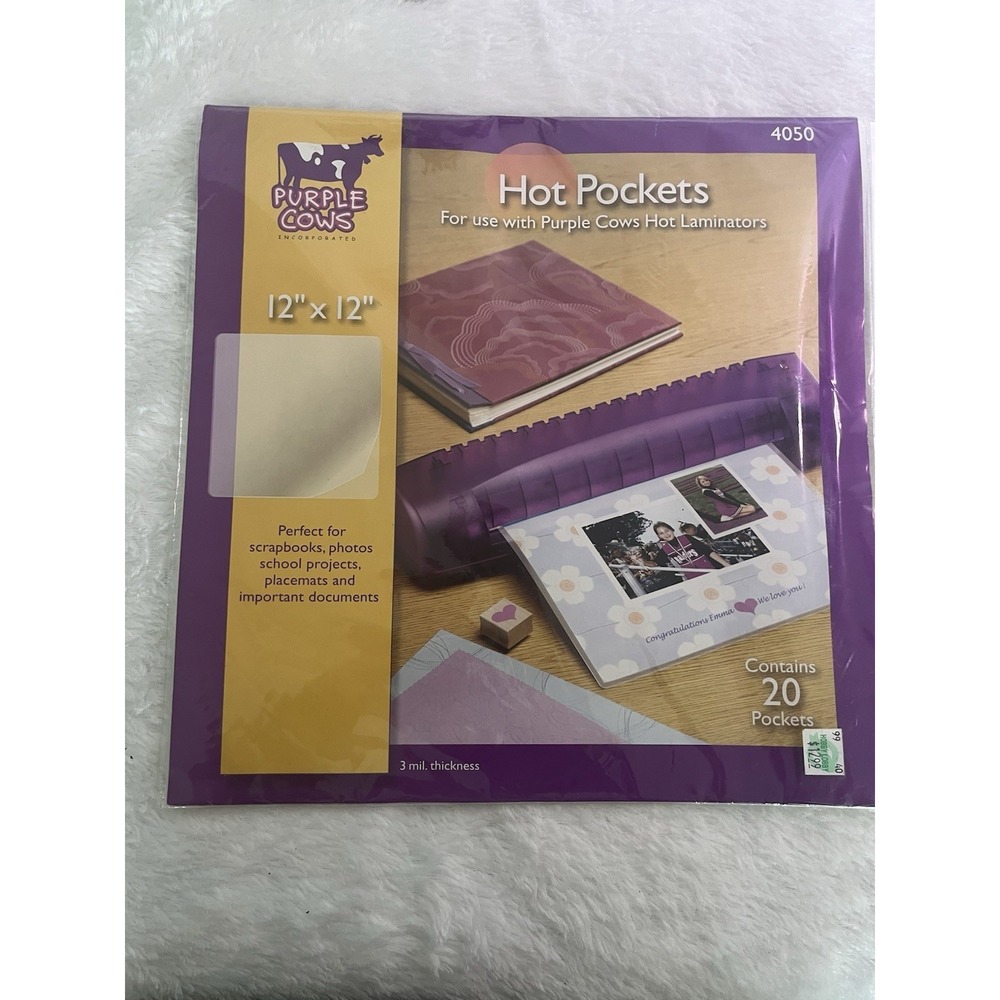 Three Piece Light Purple Cows Hot Pockets